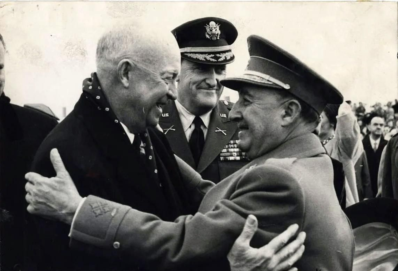 Franco, con  el presidente Eisenhower,  en su visita de menos de 24 horas en diciembre  de 1959.