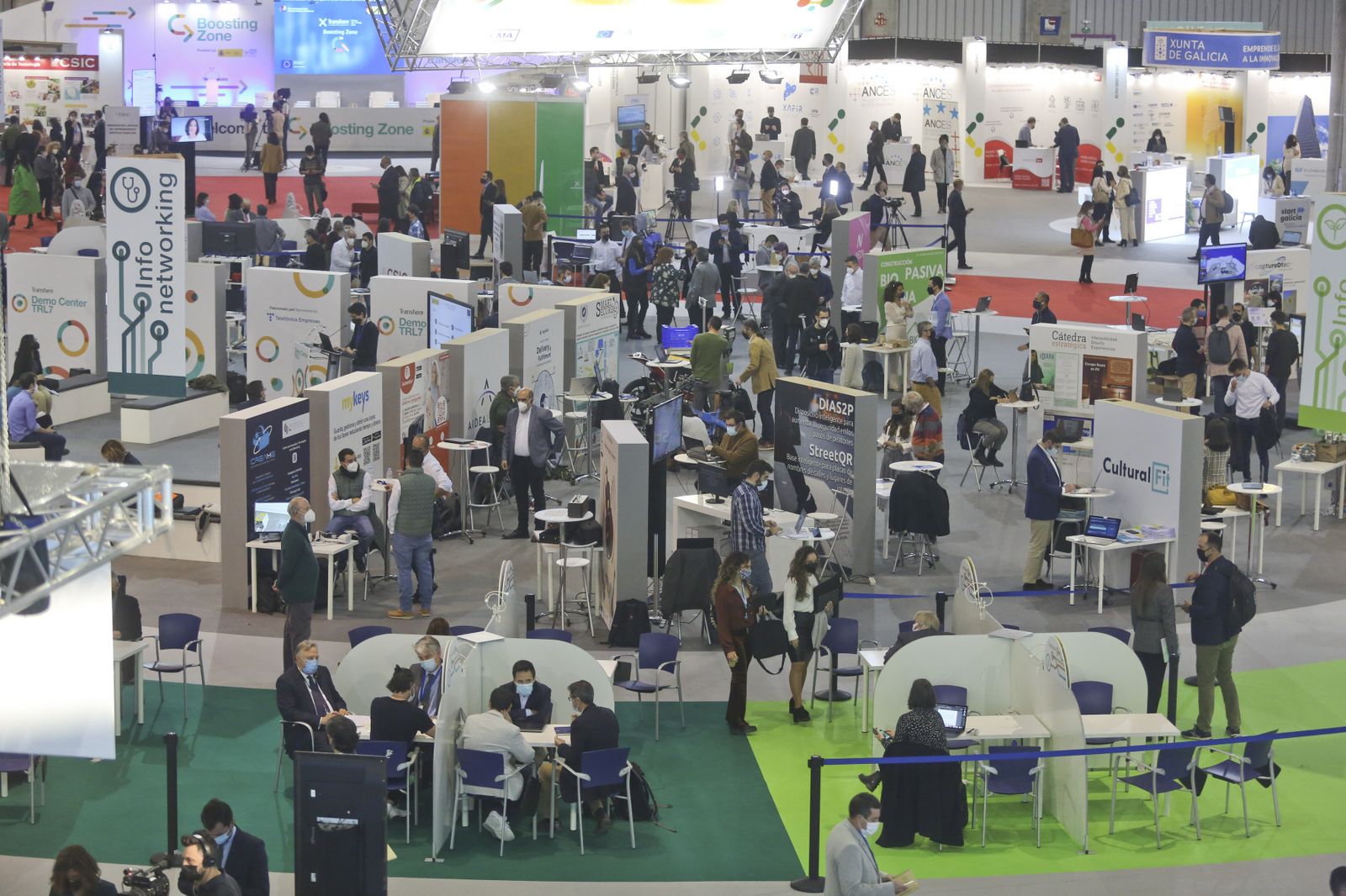 Vista general del Foro Transfiere este miércoles en su primer día.