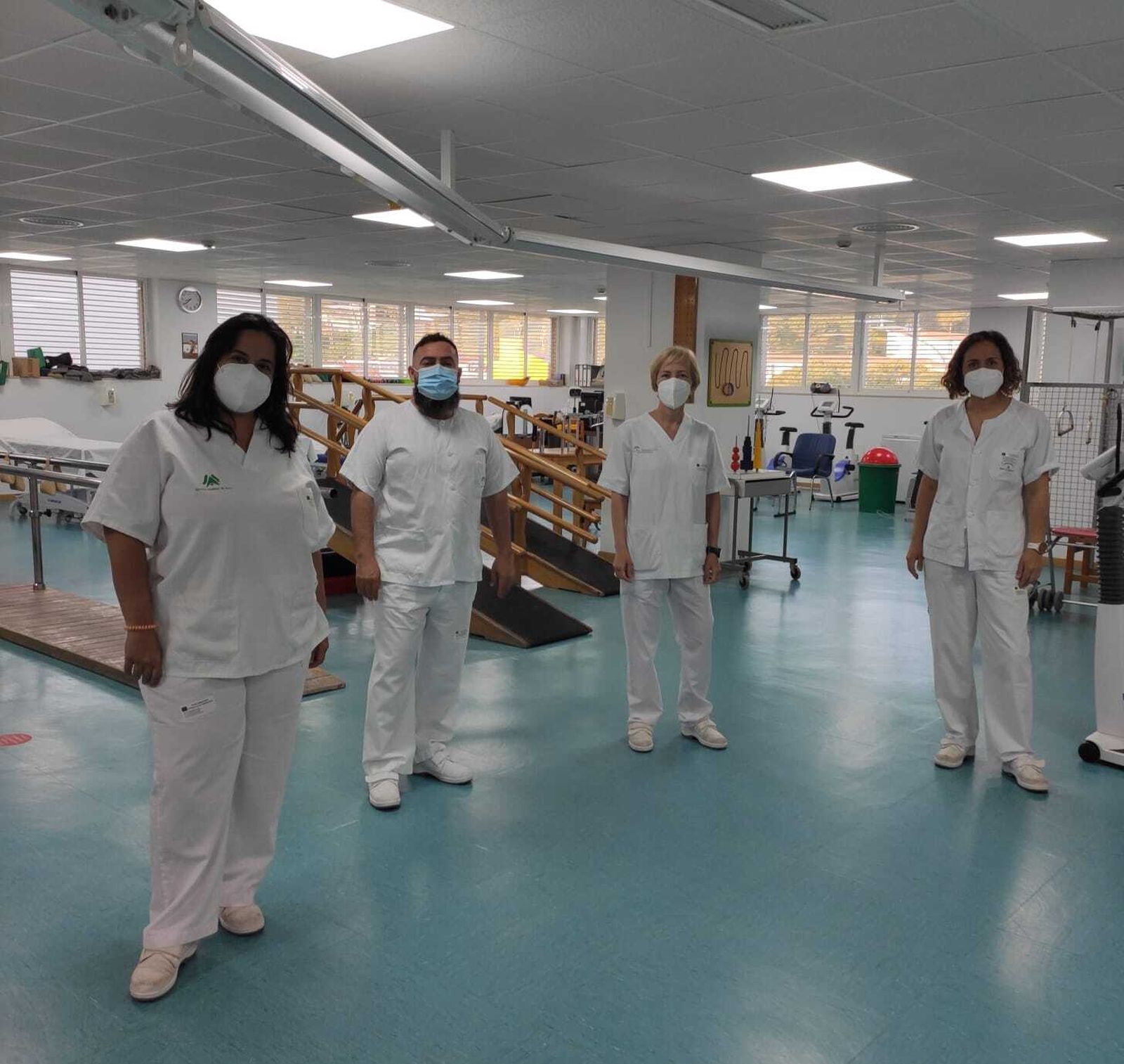 Fisioterapeutas del Hospital de Riotinto.