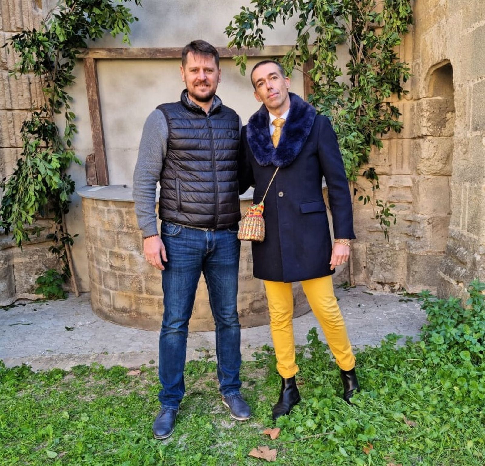 Juan José Flor, junto al edil de Fiestas David Calleja.