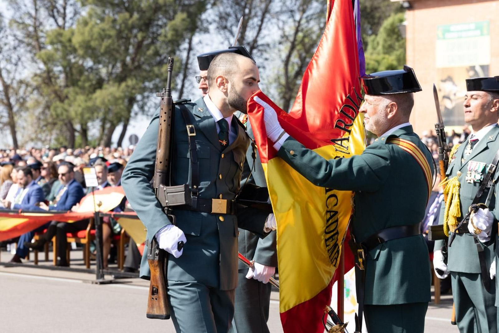 Jura de bandera de la 130ª promoción de guardias civiles de la Academia de Baeza
