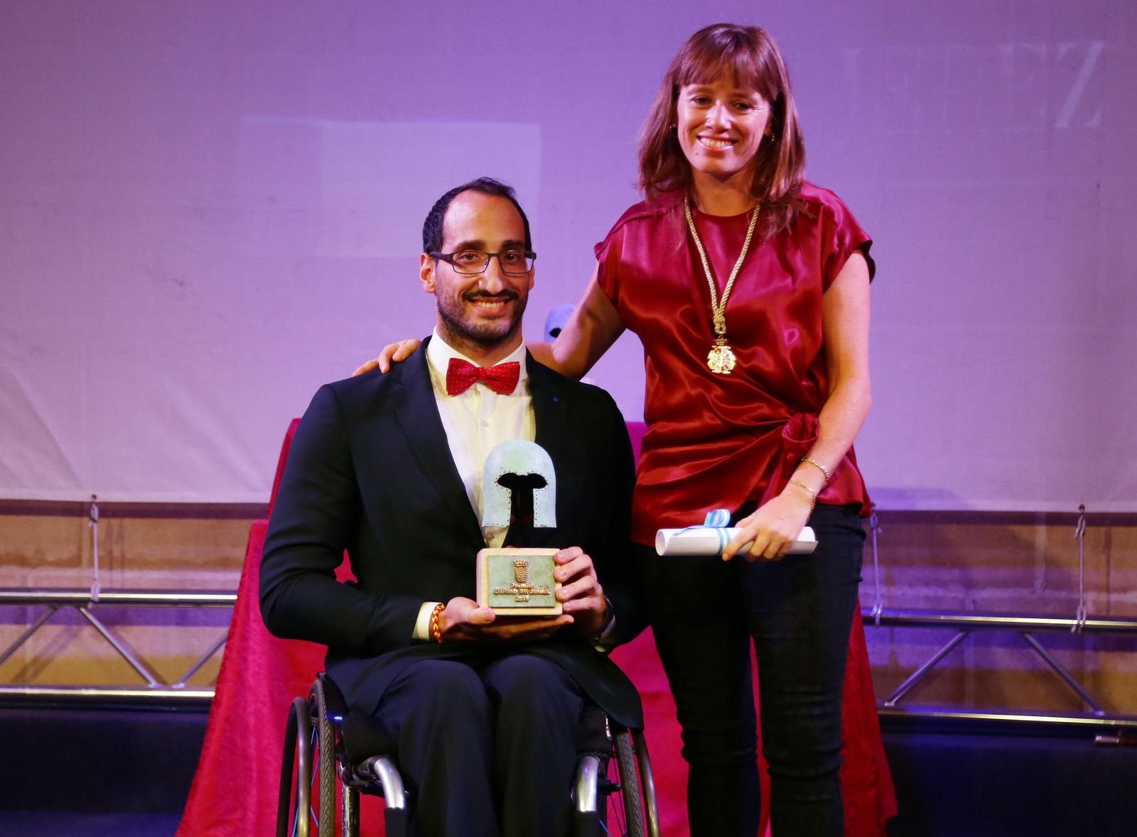 Pablo Zarzuela, ganador  junto a su hermano Alejandro  del Premio a la Integración.