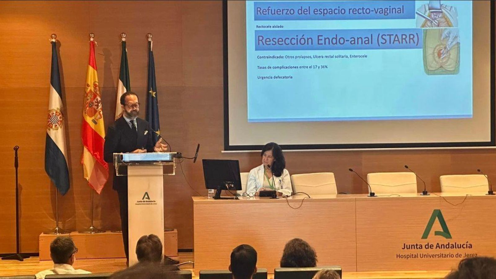 El doctor Wilson Sánchez, durante su intervención.