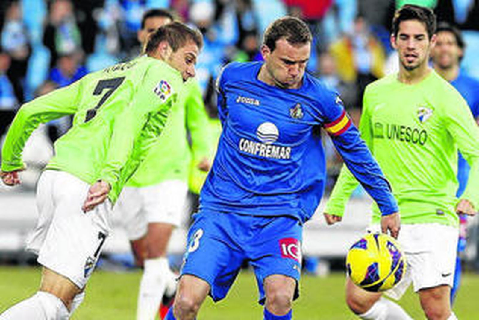 Mané, en el partido del Getafe con el Málaga.