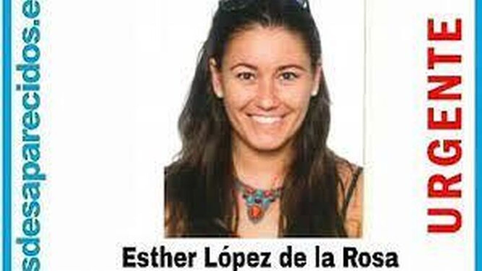 Cartel de la desaparición de Esther López.