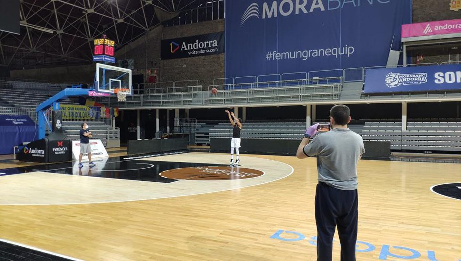 Entrenamiento del MoraBanc Andorra.