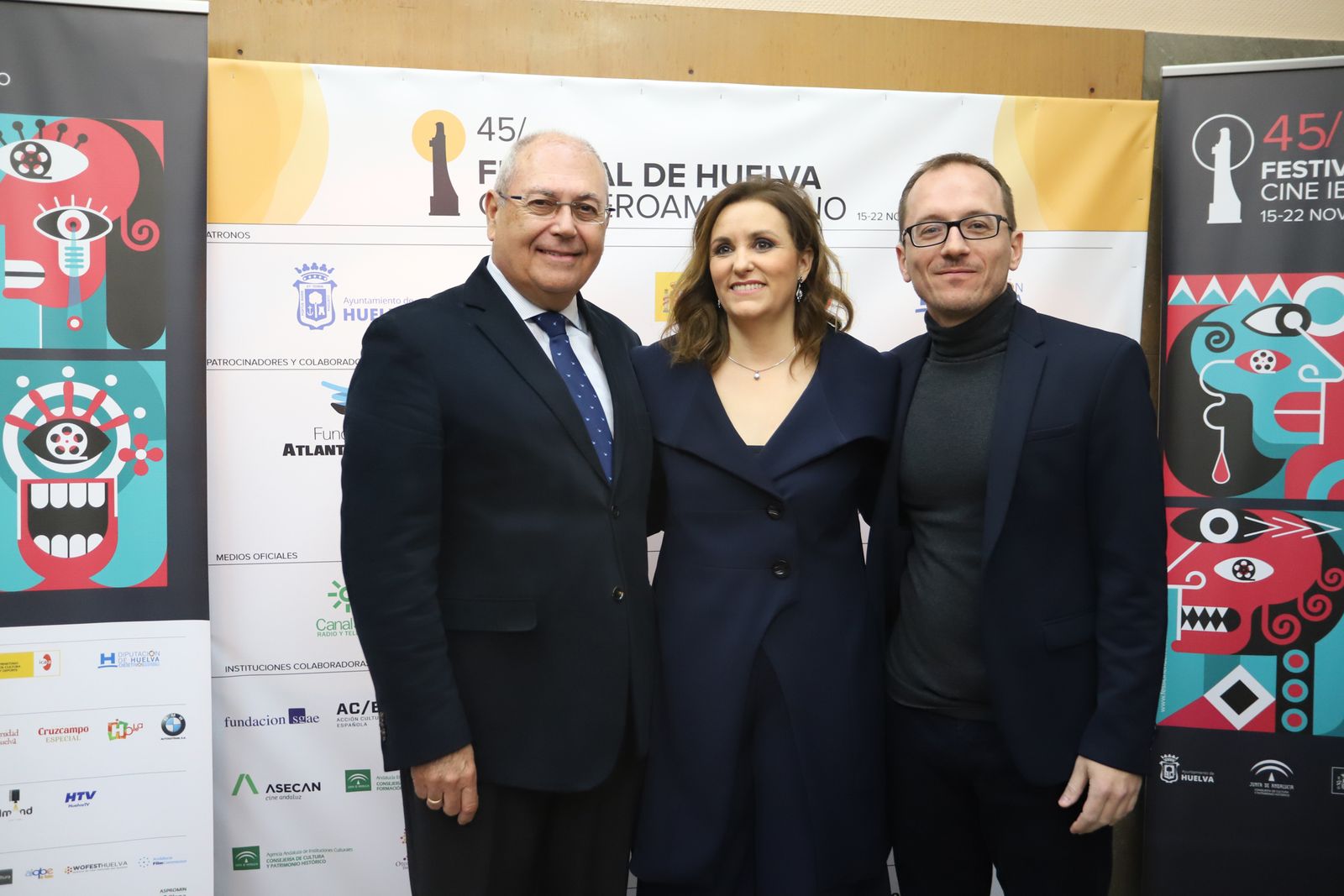 Imágenes de la entrega del premio Luz a  Marta Velasco en el Festival de Cine Iberoamericano de Huelva