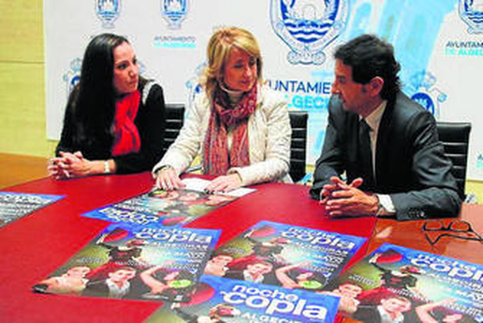 Imagen de la presentación del espectáculo de copla, ayer.