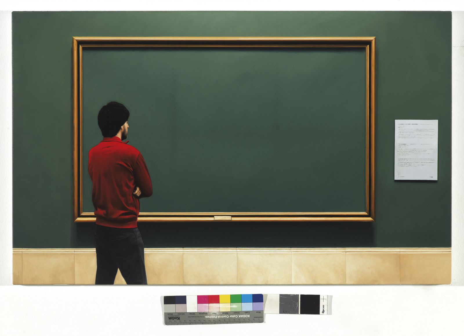 Obra sin título, realizada en óleo sobre tejido, de Kepa Garraza (1979).