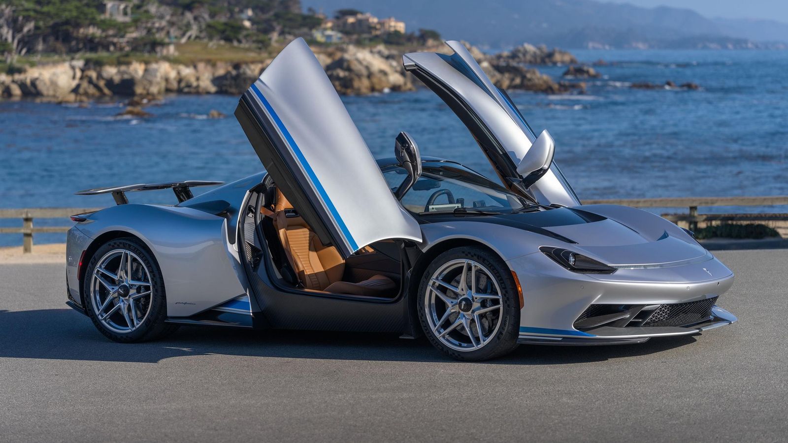 Esta versión Targamerica del Battista, un speedster eléctrico, se ha desarrollado a capricho de su desconocido comprador.