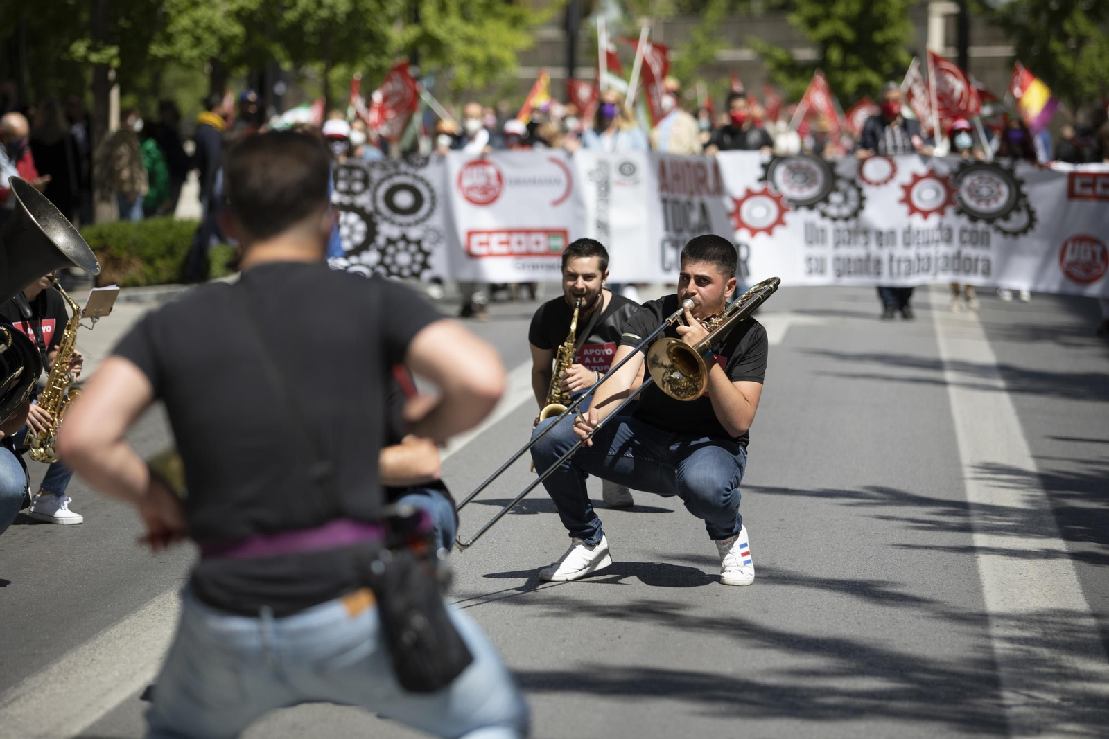 Fotos: Manifestación del 1º de Mayo en Granada