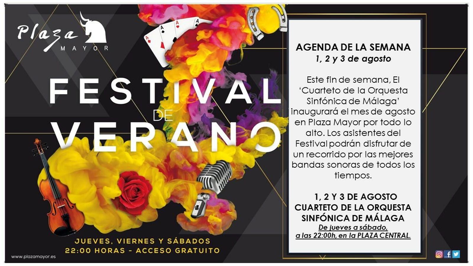 Festival de Verano en Plaza Mayor.