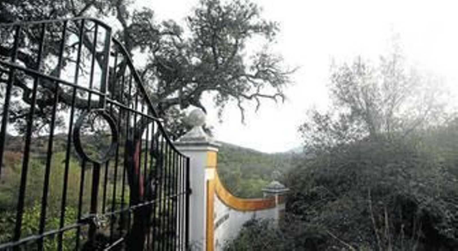 Una de las entradas a la finca de La Almoraima, por donde quiere crecer el Parque de los Alcornocales. Una de las entradas a la finca de La Almoraima, por donde quiere crecer el Parque de los Alcornocales.