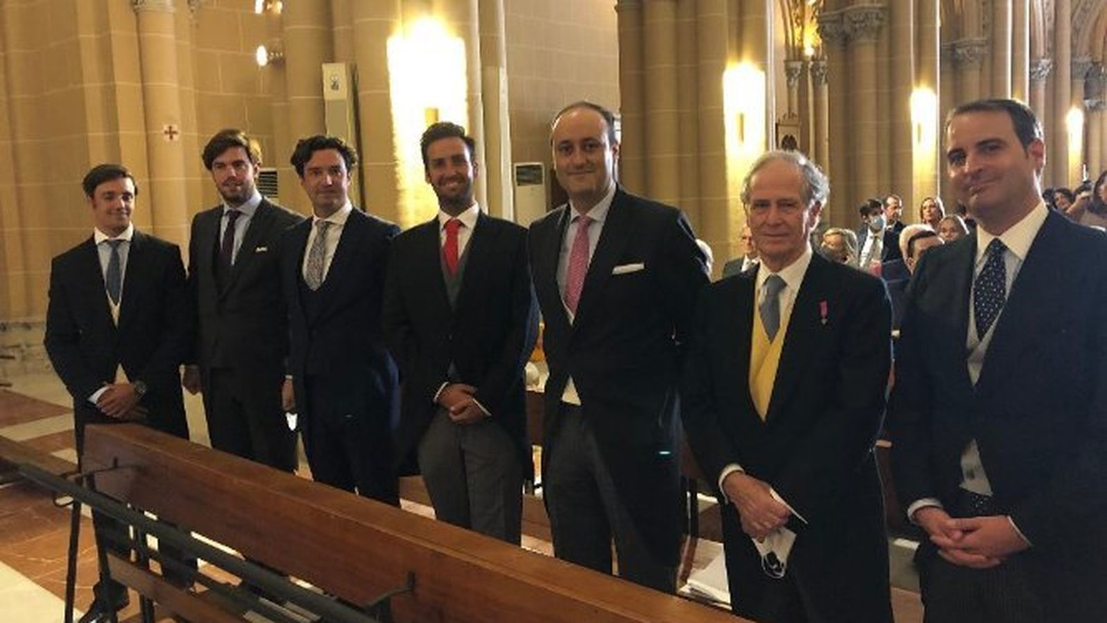 Fernando Ruiz, Santiago Díaz-Pache, Fernando Luque, Narciso Lara, Álvaro del Cuvillo Halcón, conde de Príes y duque de Grimaldi.