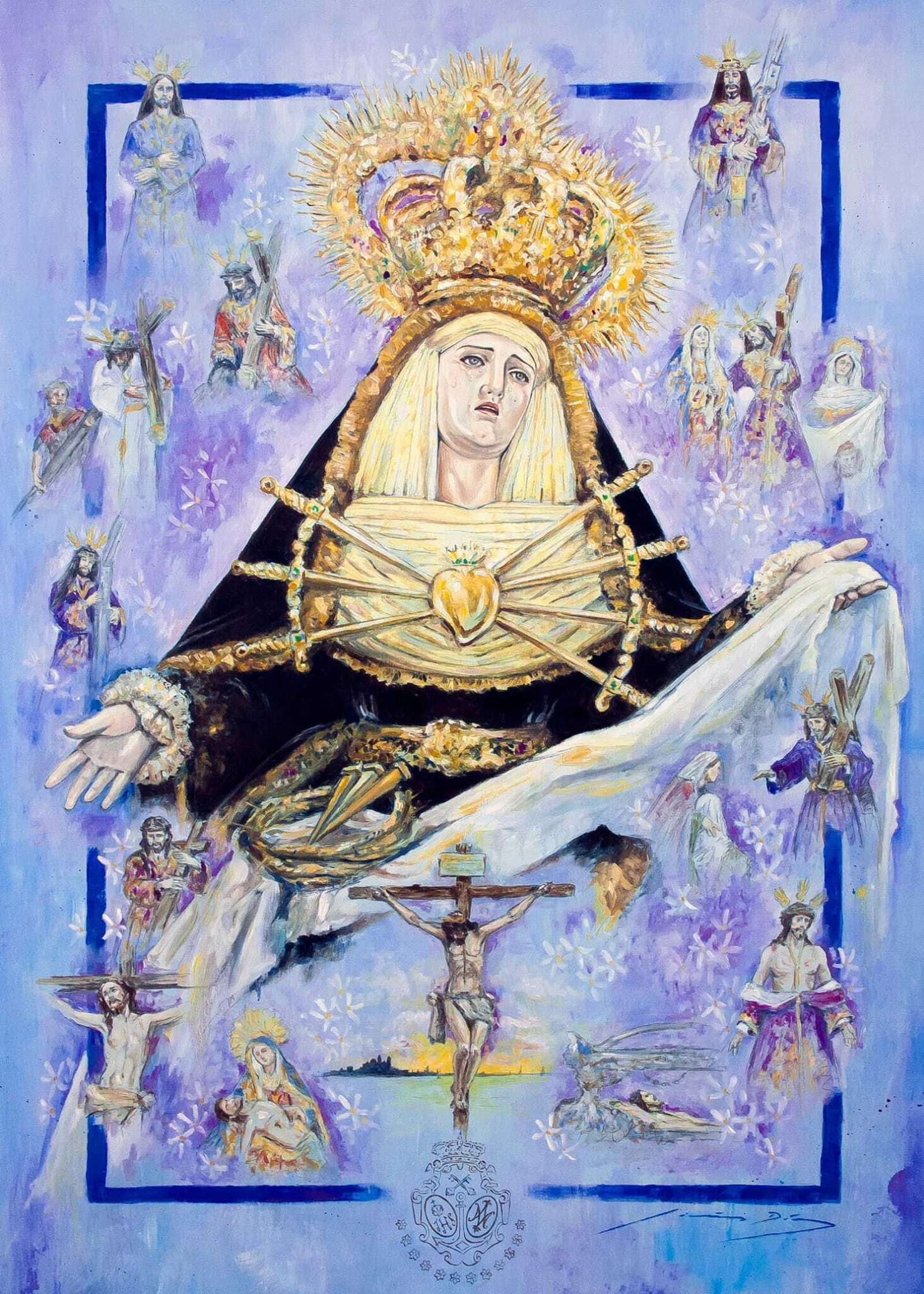 Cartel de la Semana Santa 2021 editado por la asociación Porta Coeli.