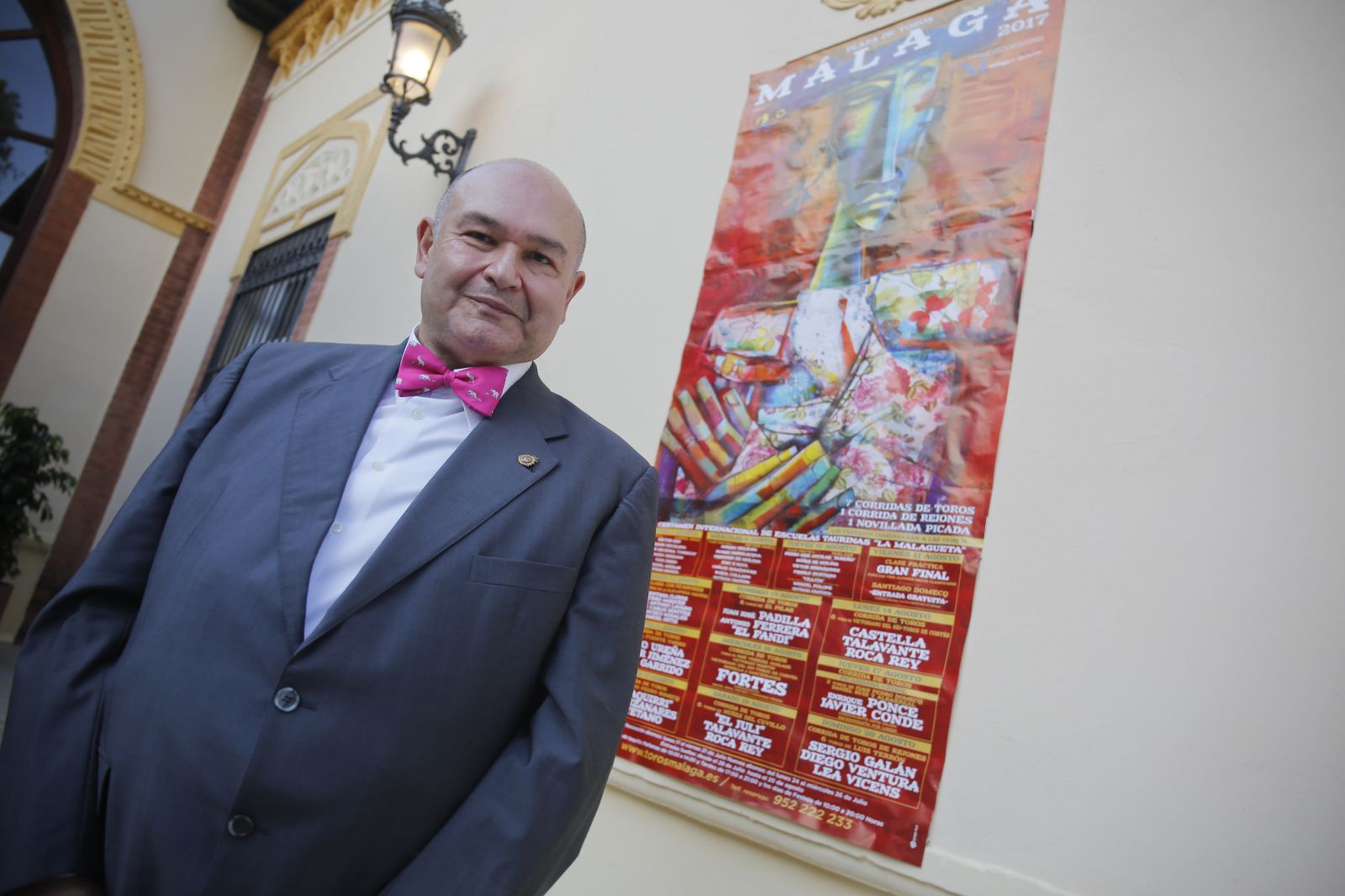 Antonio Garrido, minutos antes de pronunciar el pregón.