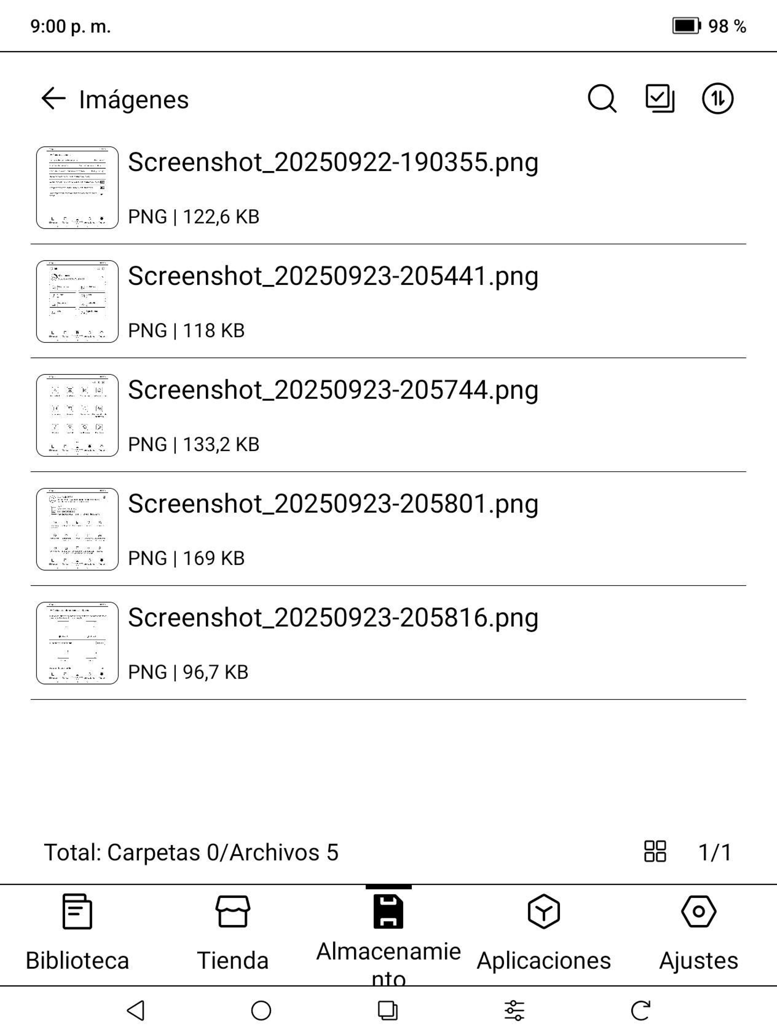 E-reader Boox Go 7, imágenes del análisis