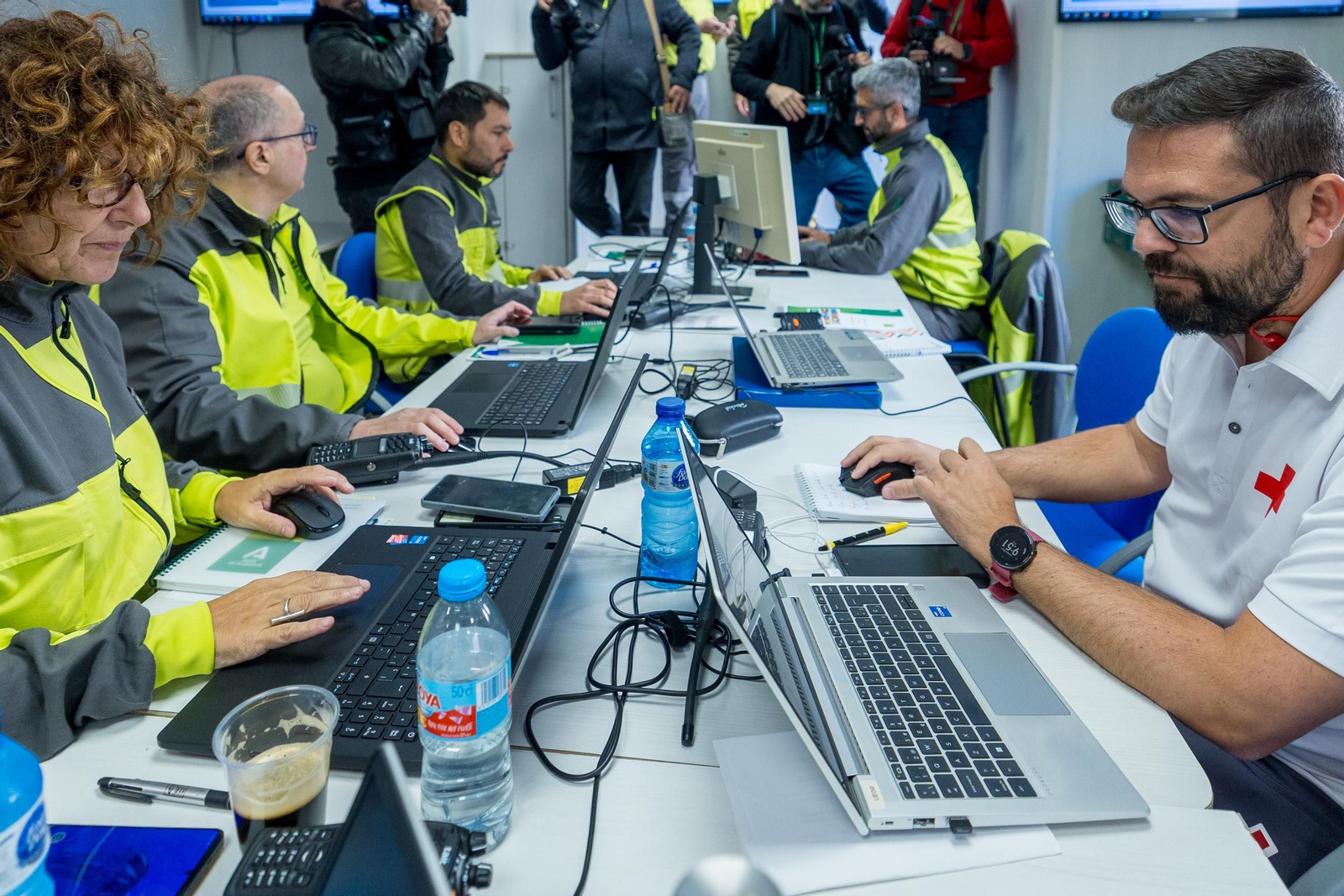 Todas las imágenes del simulacro de tsunami en Cádiz