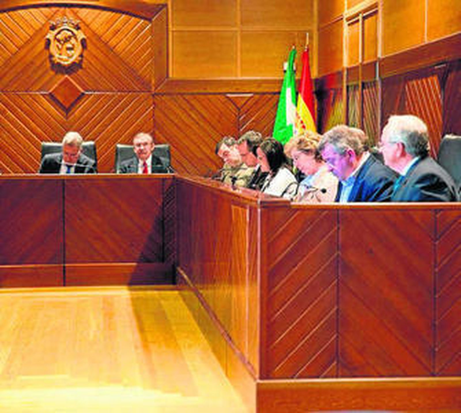 Un momento de la celebración del Pleno de ayer.