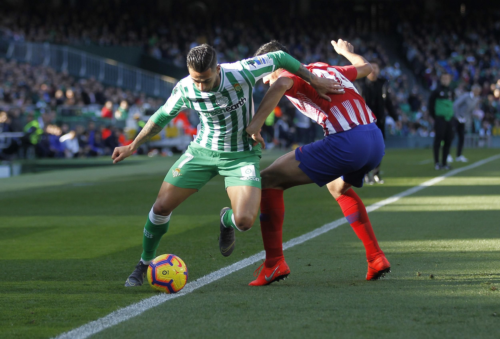 El Betis-Atlético de Madrid, en imágenes