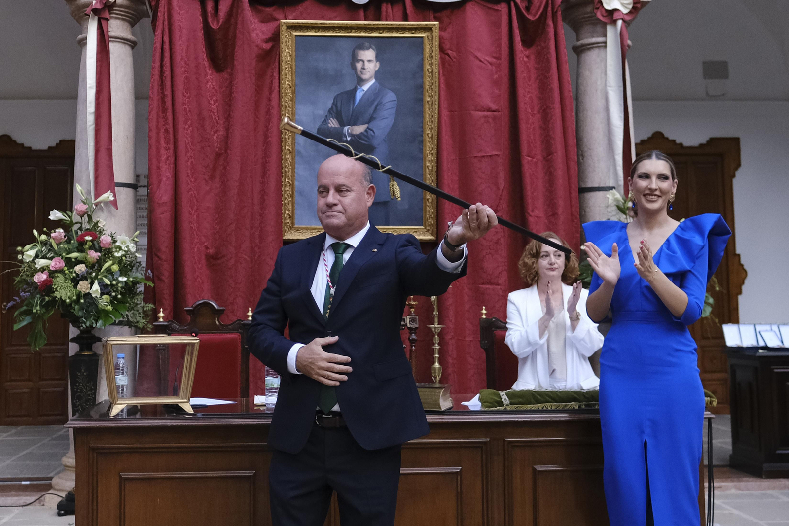 Manuel Barón tras ser reelegido alcalde de Antequera.