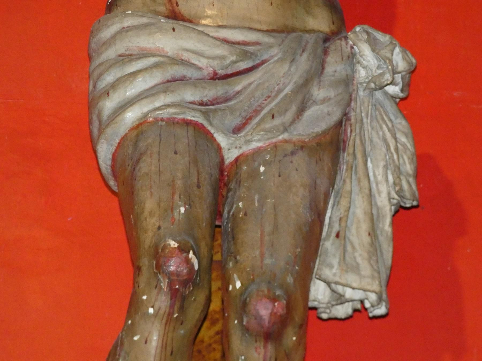 Detalle del estado inicial del sudario.