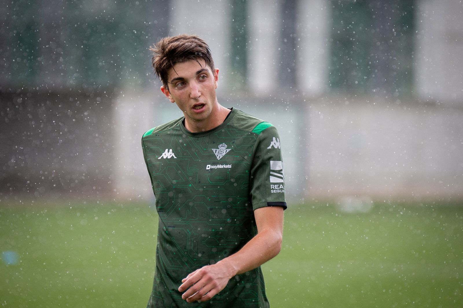 Édgar, durante un entrenamiento.