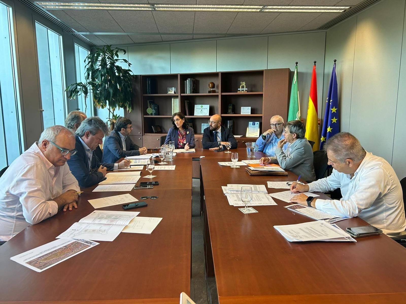 Una imagen de la reunión celebrada en Sevilla el pasado viernes.