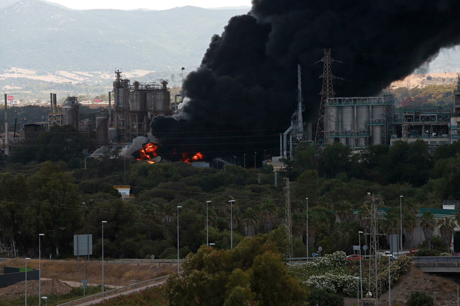 Incendio en la fábrica de Indorama
