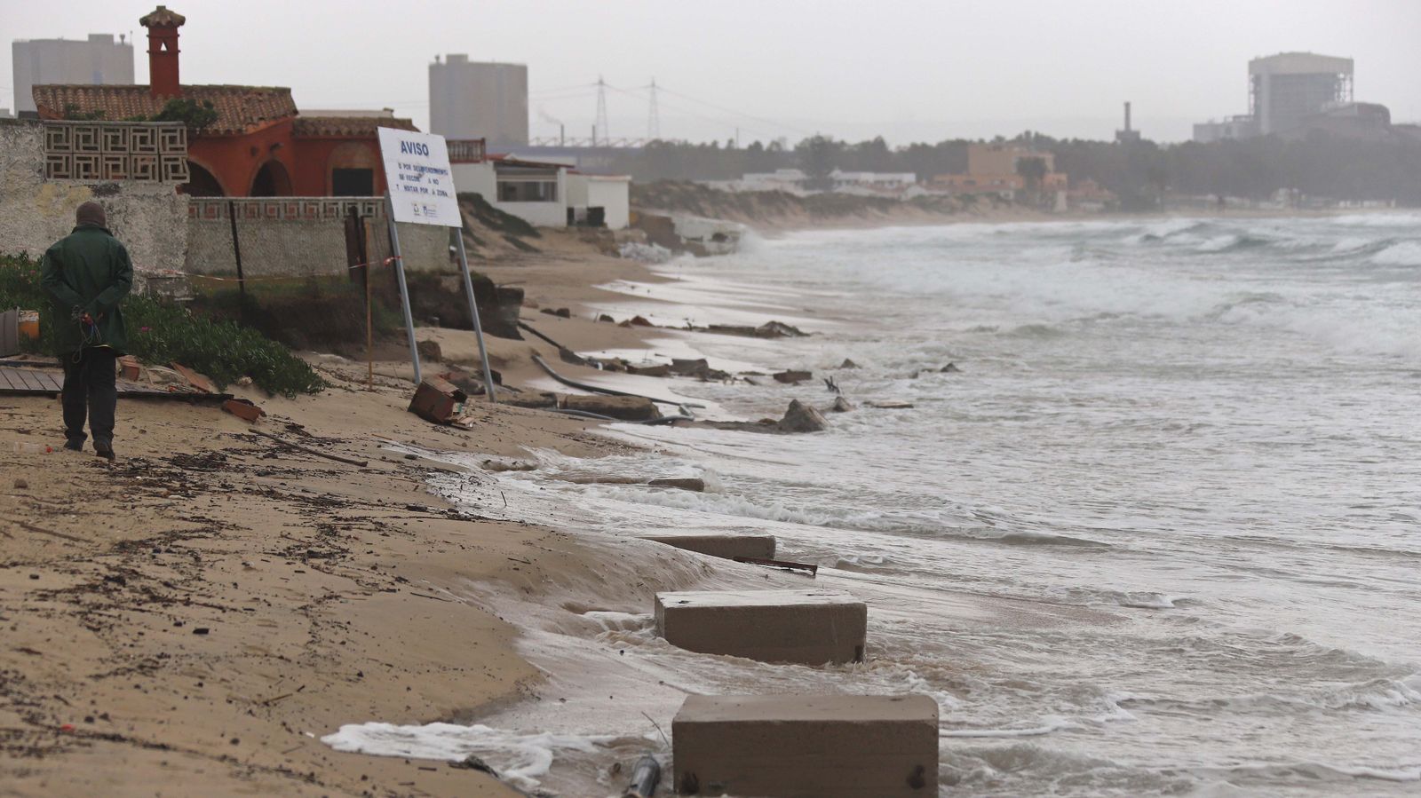 Fotos del temporal de levante en el Campo de Gibraltar