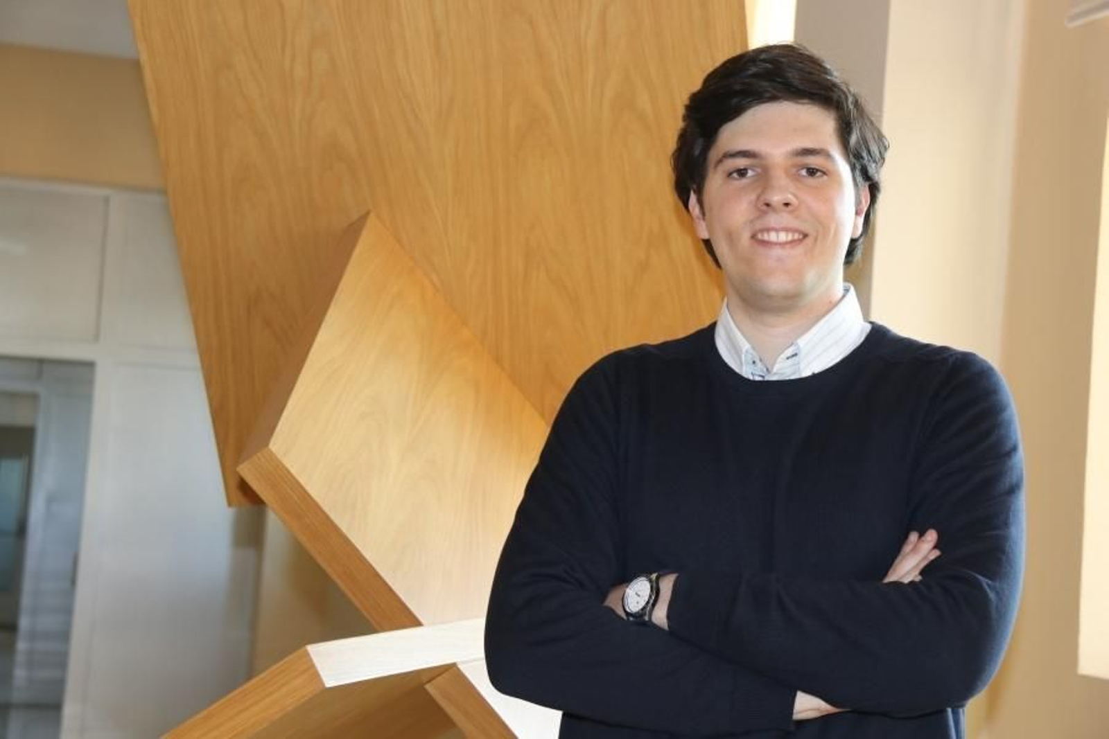 El nuevo presidente del Consejo de Estudiantes de la UCO, Pedro Rivera.