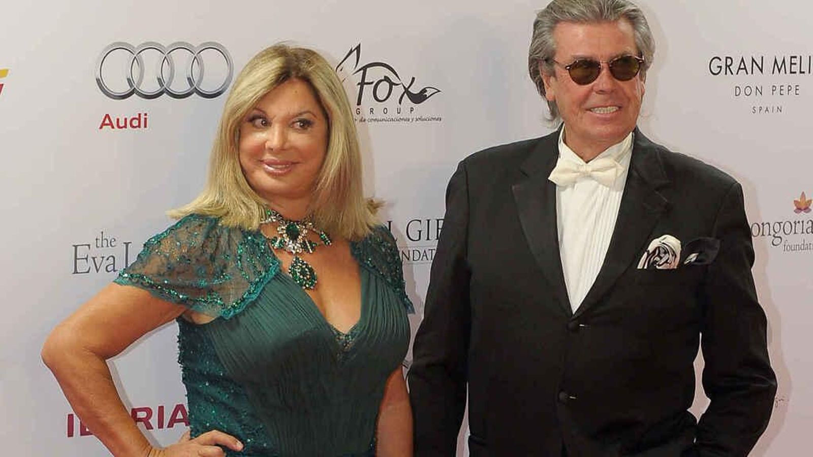 Olivia con su segundo marido, el abogado Phillippe Valere.