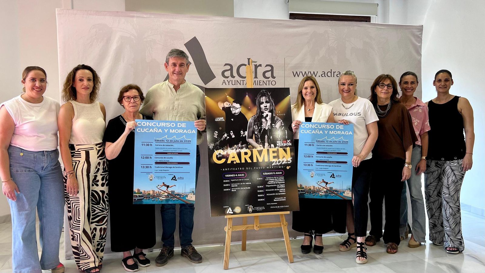 Presentación de la Verbena del Carmen.