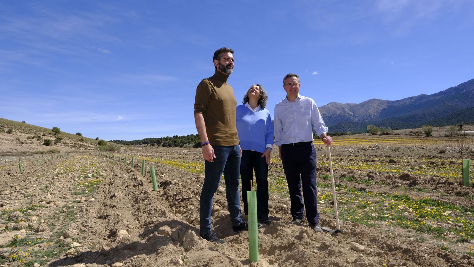 Cajamar pone 'la primera planta' para la reforestación de Sierra María-Los Vélez
