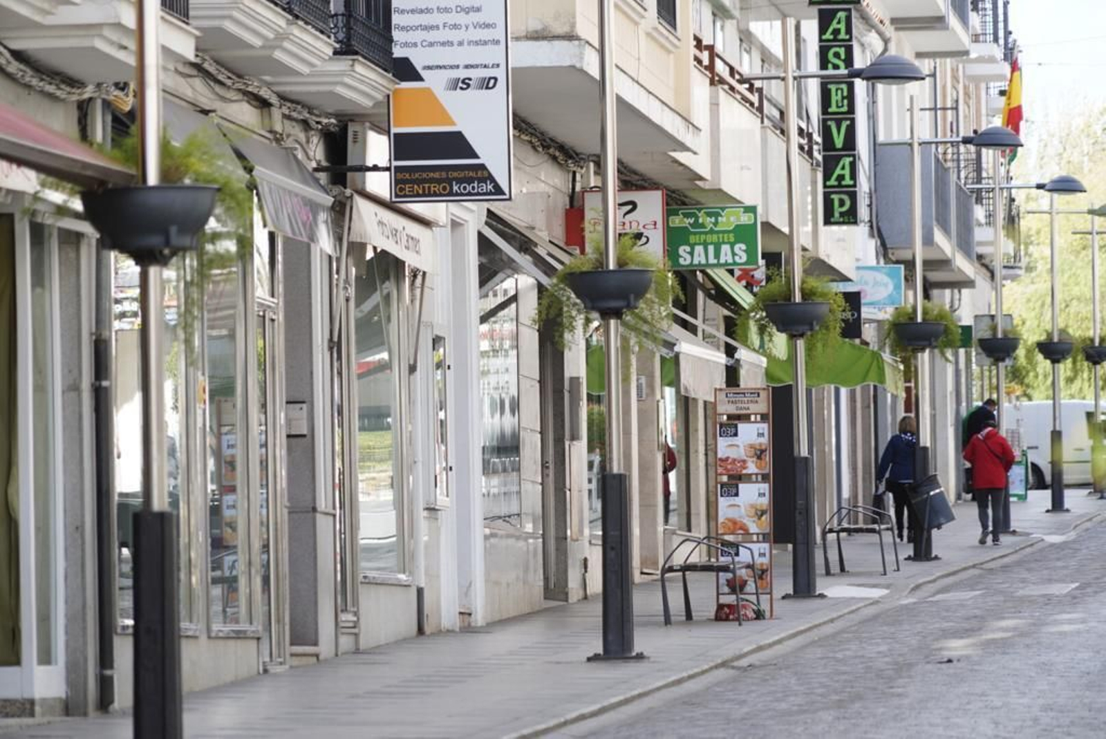 Calle comercial de Pozoblanco.