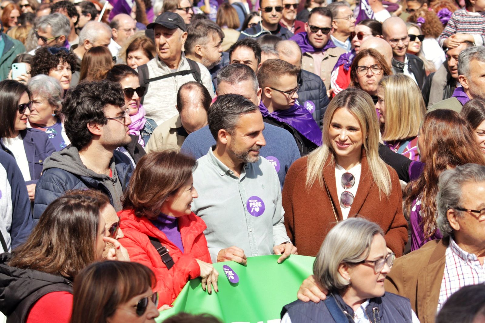 La manifestación del 8M en Málaga, en fotos