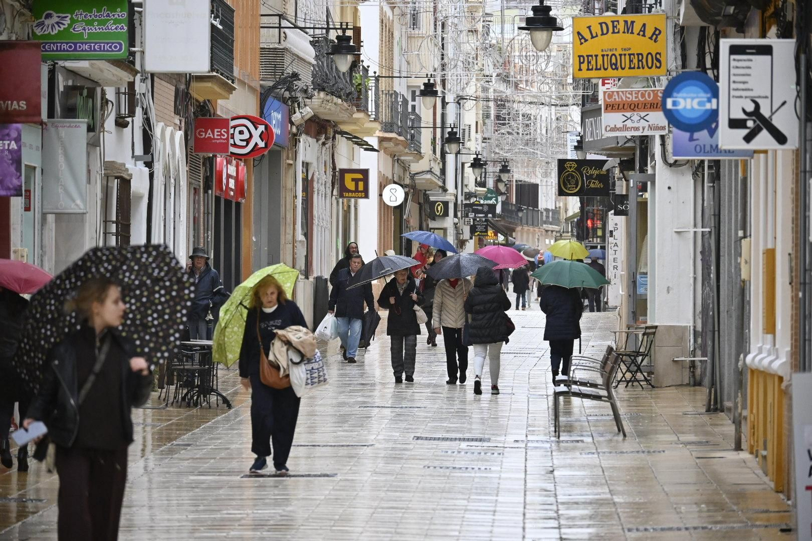 Imágenes del temporal a su paso por Huelva