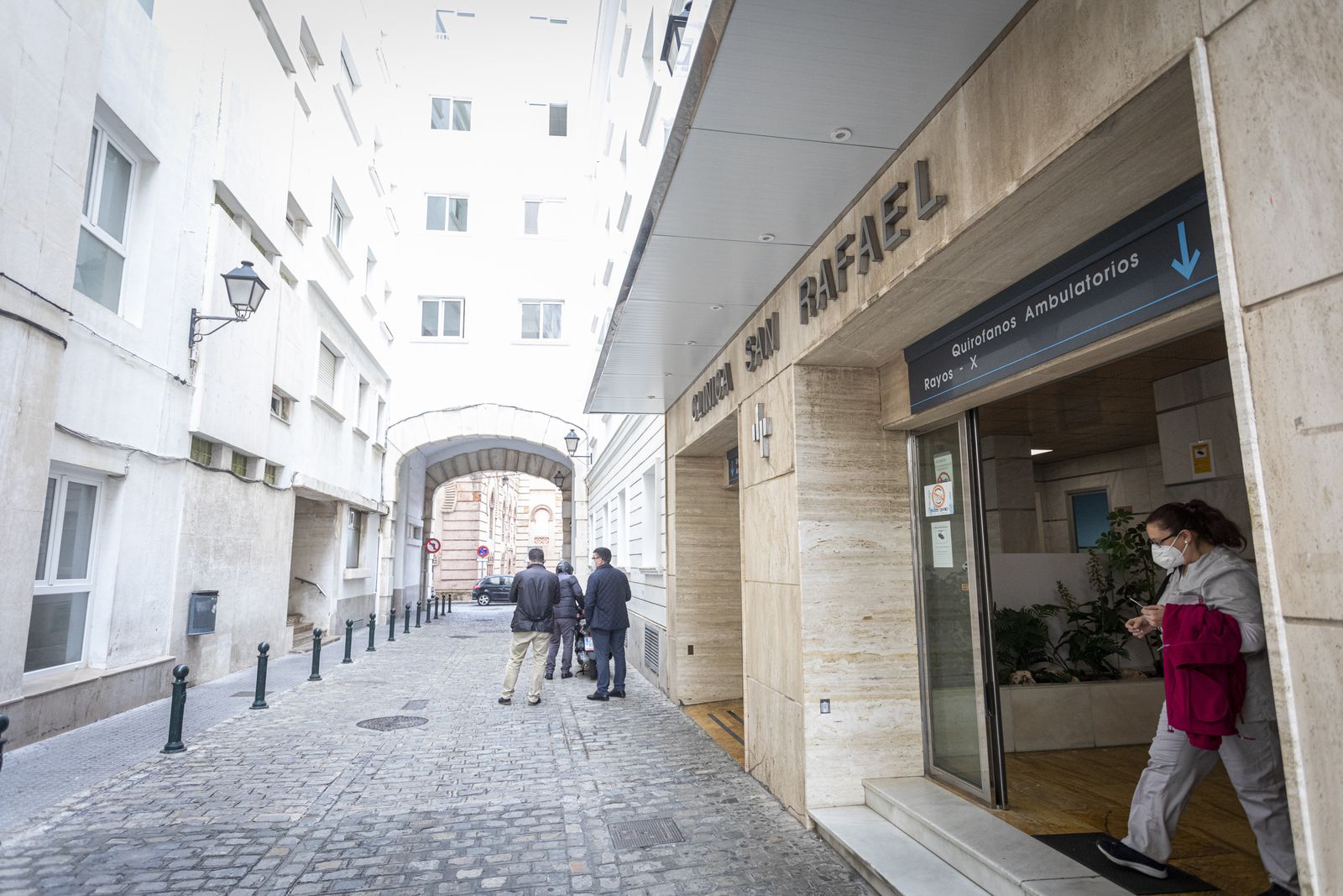 El hospital de San Rafael, unicado en la calle Diego Arias de Cádiz