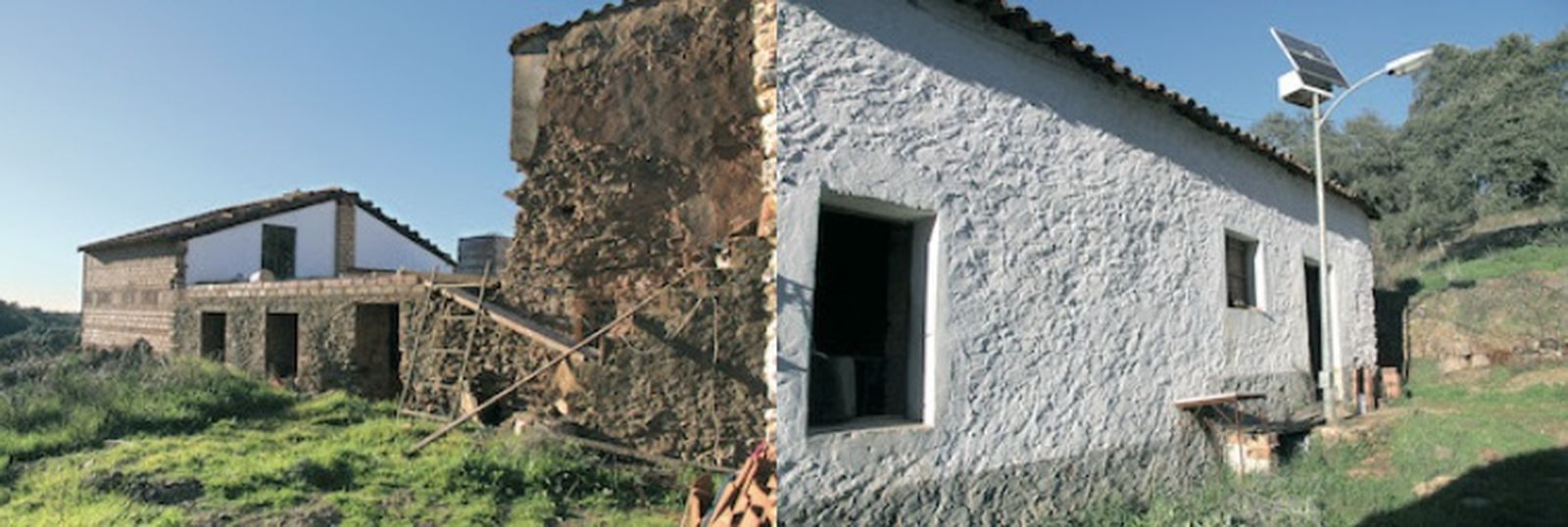 Algunas viviendas de esta antigua aldea ganadera.