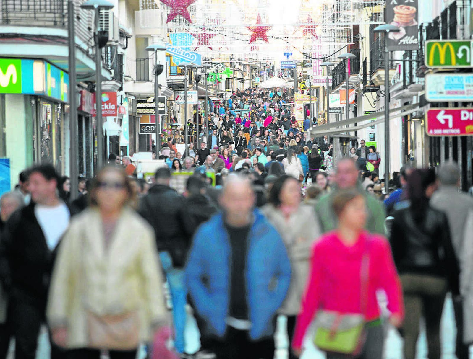 La calle Espinel de Ronda, ayer.