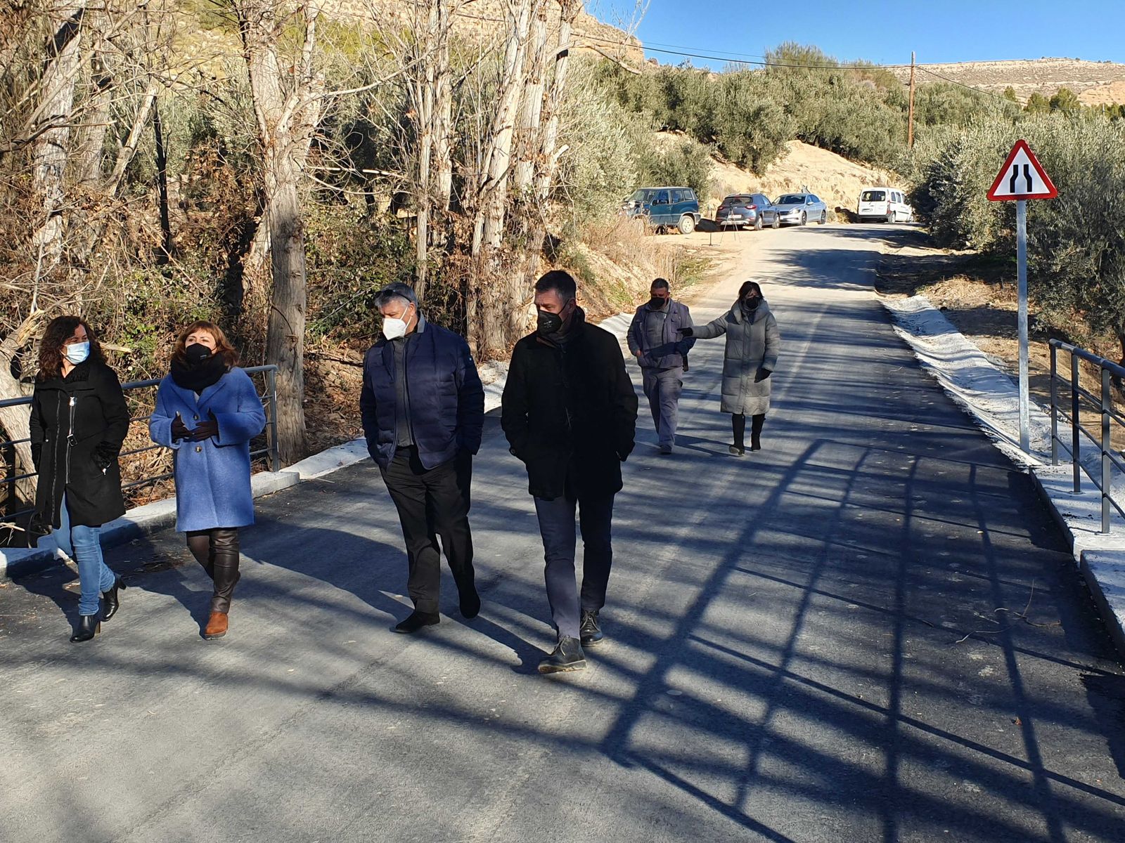 El nuevo puente de acceso a la pedanía de Belerda, en Guadix