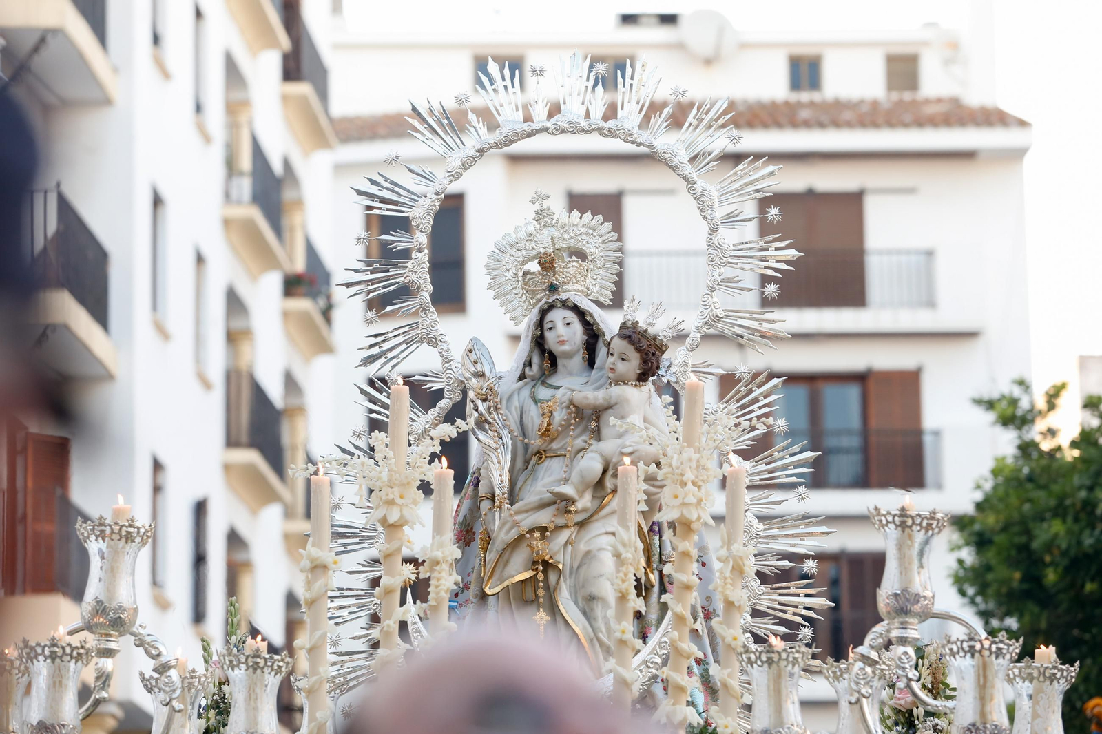 Procesión de la Virgen de la Palma, en imágenes
