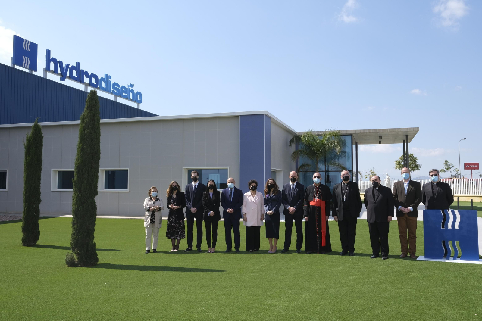 Bendición de las instalaciones de Hydrodiseño, en Huércal Overa (Almería)