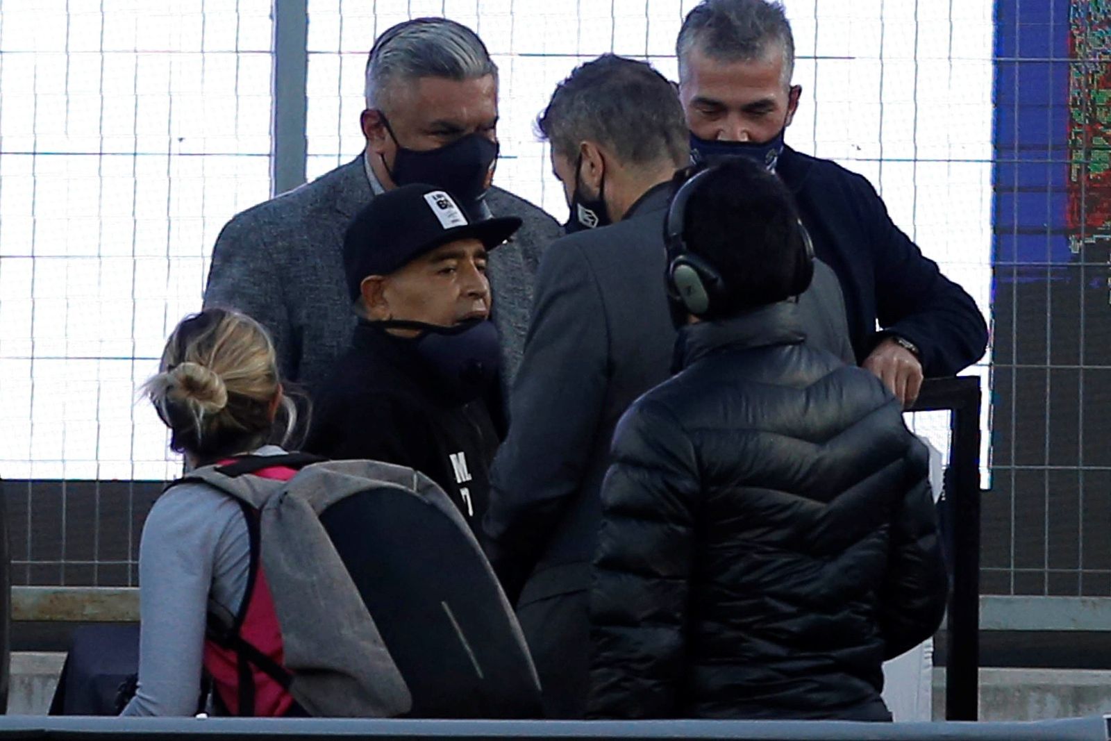 Imagen de Diego Maradona tomada días atrás en el estadio Juan Carmelo Zerillo, en La Plata