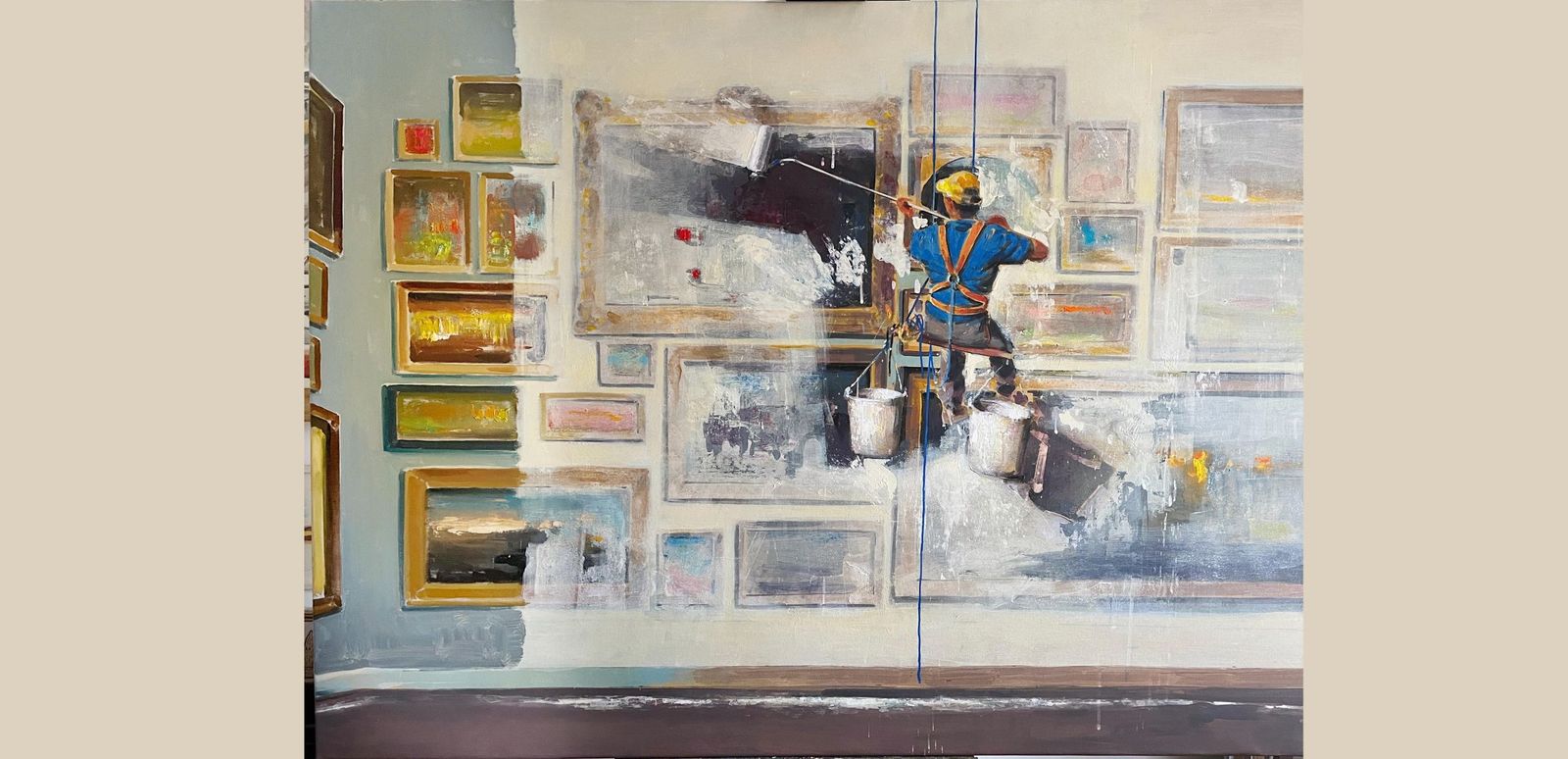 Una de las obras de Juan Ángel González de la Calle que se puede ver en la Galería Estampa.