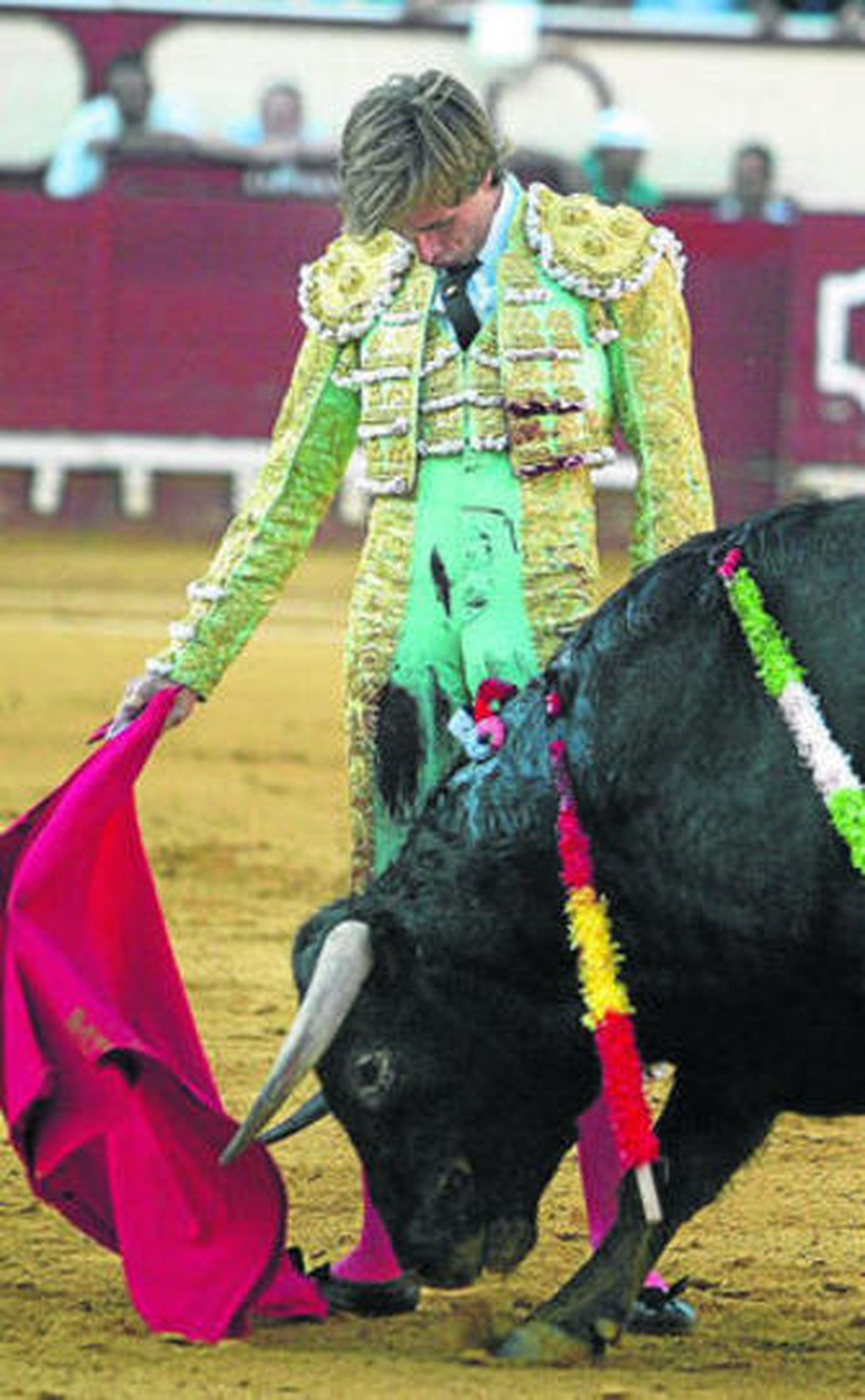 Alejandro Morilla durante una corrida.
