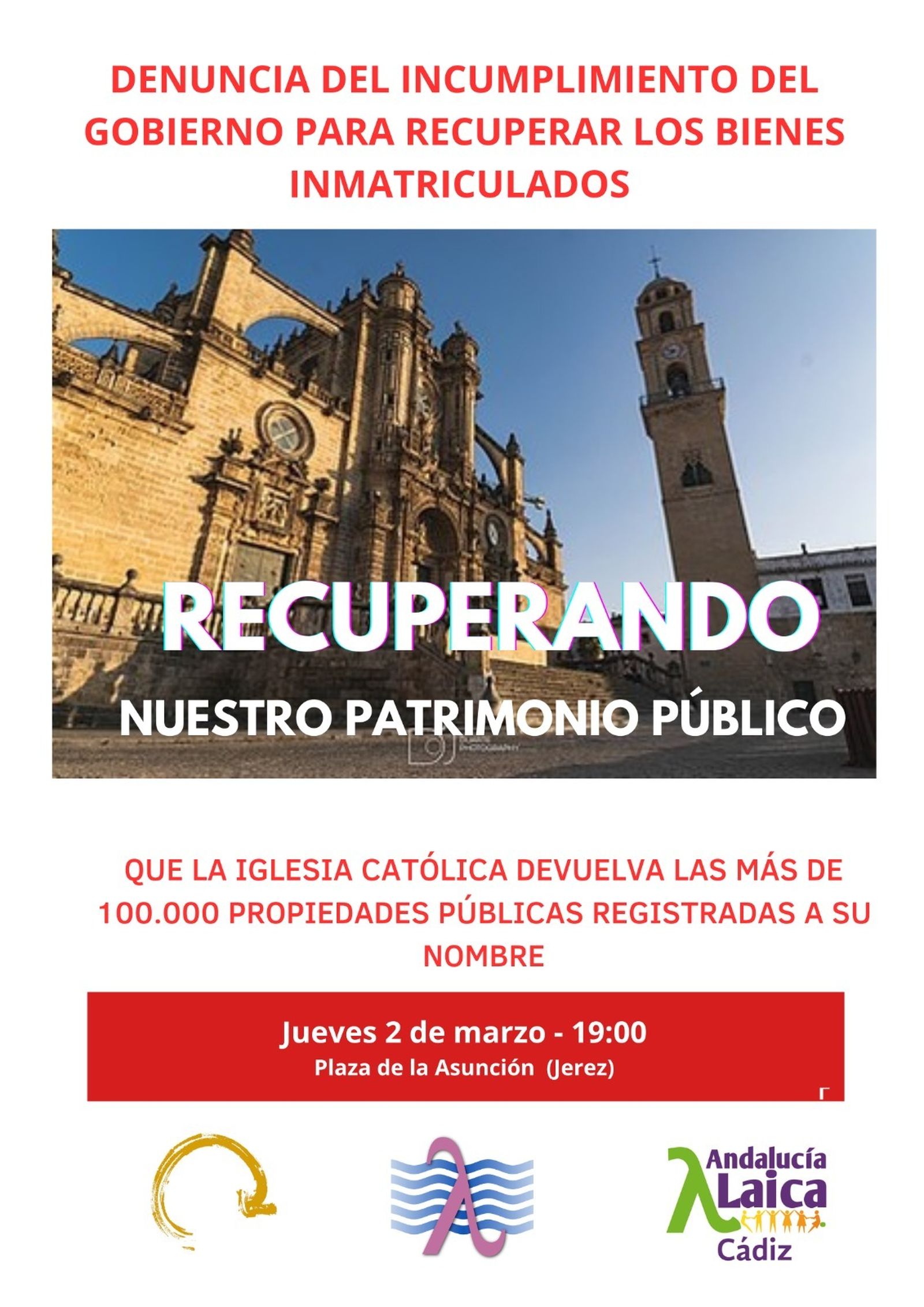 Detalle del cartel de la convocatoria.