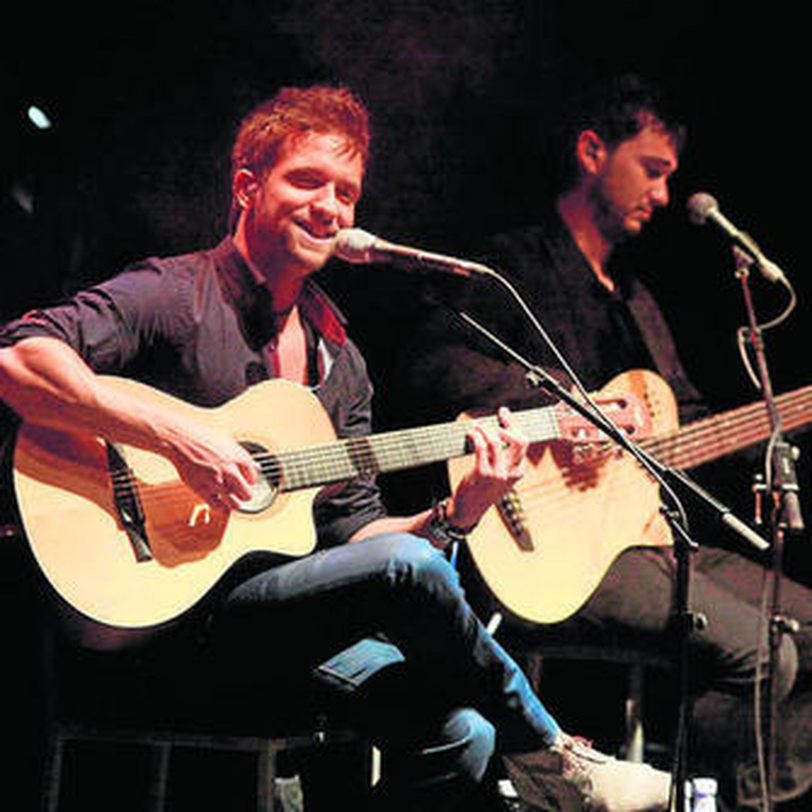 Pablo Alborán durante uno de sus conciertos.