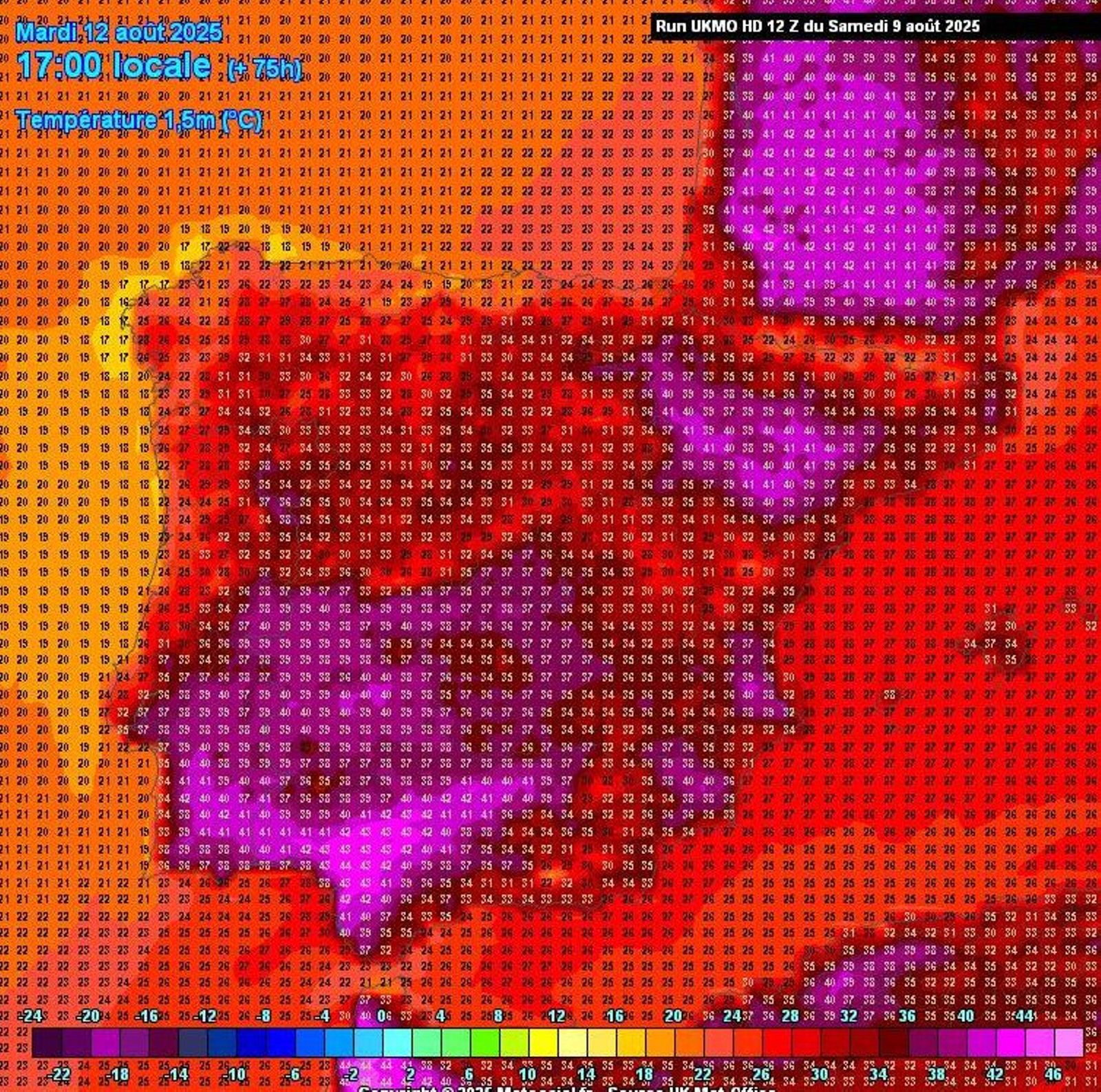 Calor previsto para el martes.