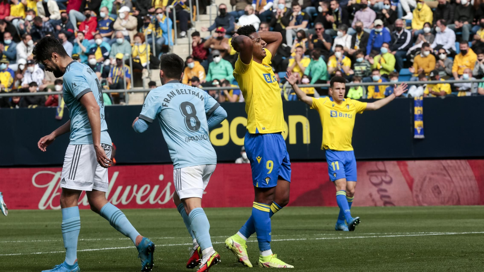 Las imágenes del partido entre el Cádiz y el Celta